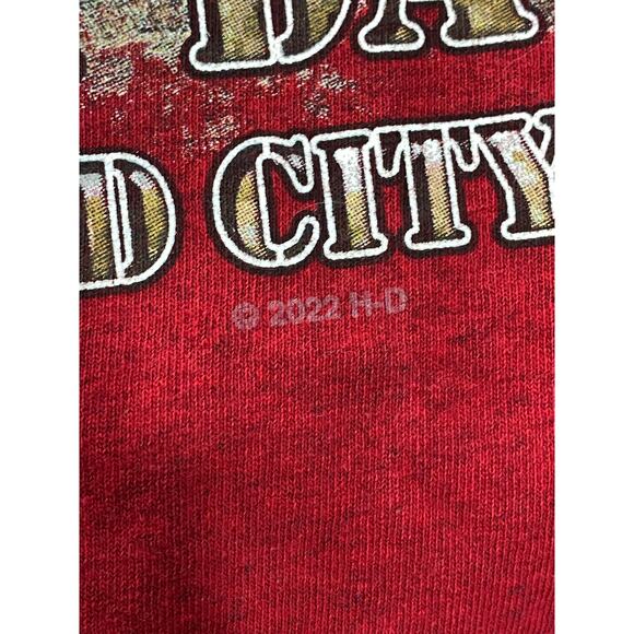 Harley-Davidson Black Hills Rapid City SD T-Shirt Red Graphic Tee Size Medium - Picture 6 of 11